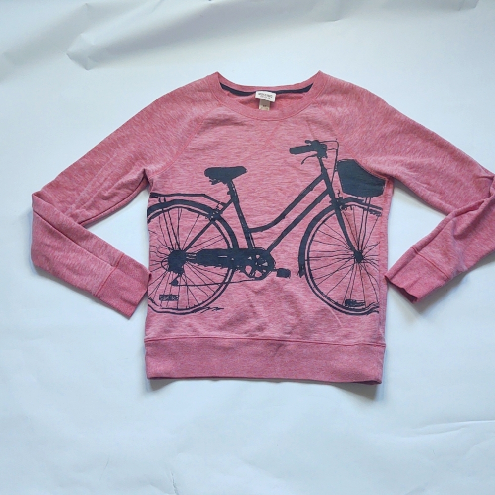 Bike design crew neck sweater
